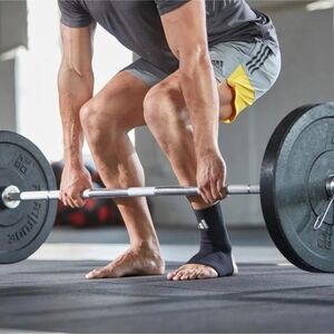 adidas Men's Black and White Athletic Socks